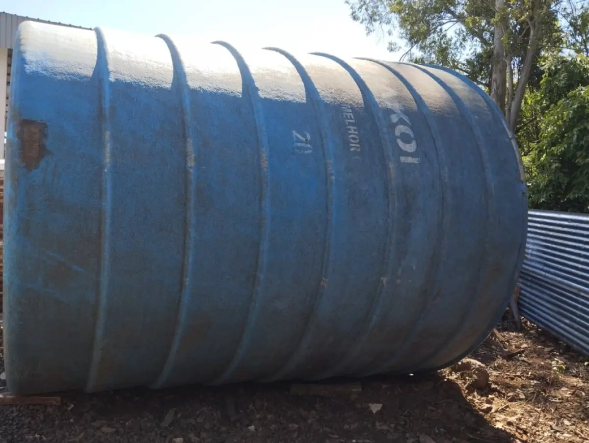 LOTE 006 - Caixa de Água de 20.000 Litros de fibra SEM TAMPA