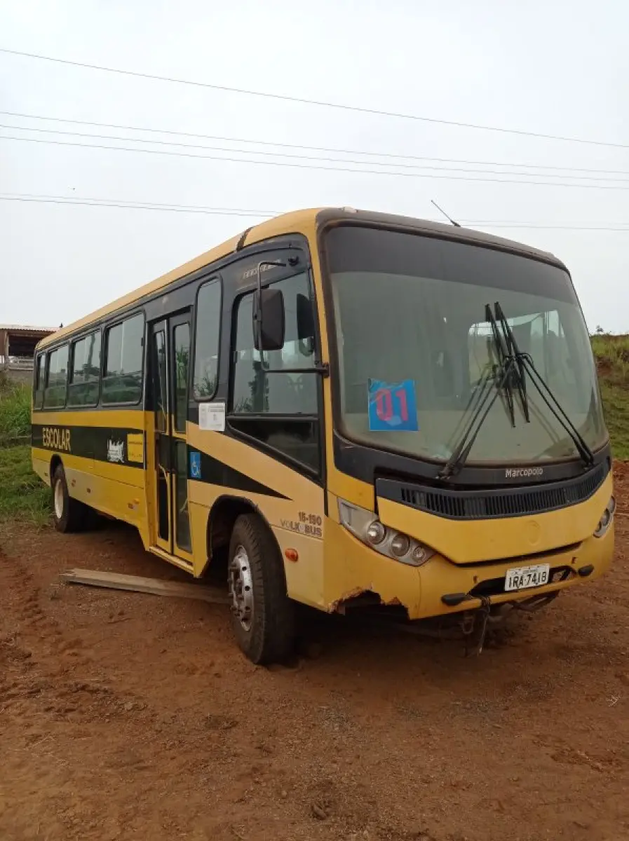 LOTE 001 - ÔNIBUS, Marca VW/15.190, Modelo EOD ESCOLAR HD,  Ano/modelo 2010/2010