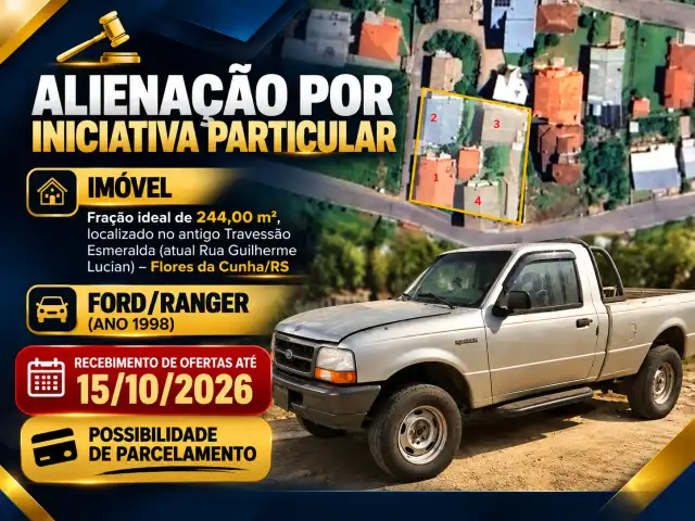 Alienação por Iniciativa Particular - Imóvel e Ford/Ranger (ano 1998)
