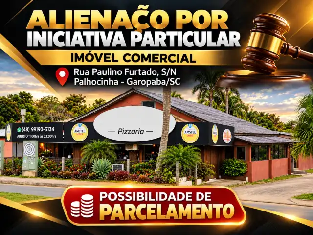 Alienação por iniciativa Particular - Imóvel - Rua Paulino Furtado, S/N - Palhocinha - Garopaba/SC