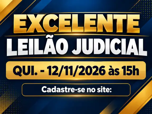 Excelente Leilão Judicial - 12 de Novembro de 2026