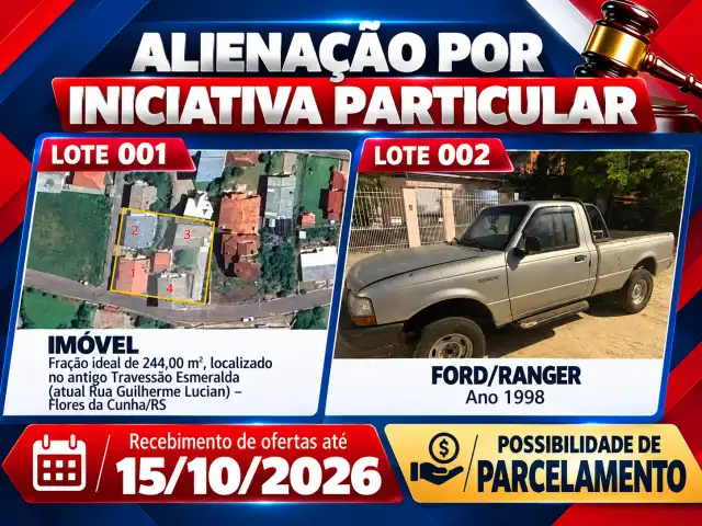 Alienação por Iniciativa Particular - Imóvel e Ford/Ranger (ano 1998)