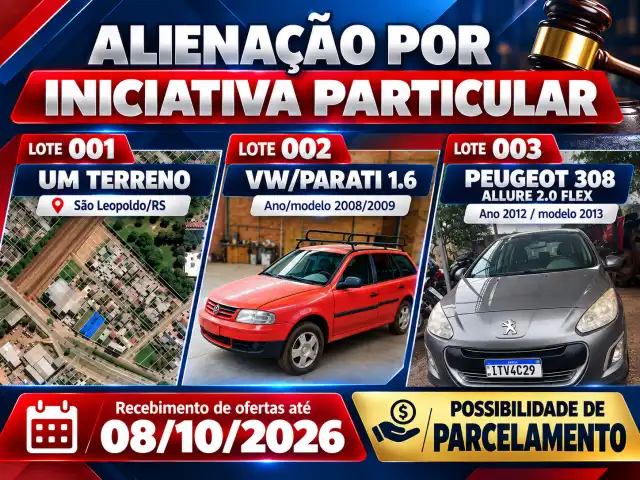 Alienação por Iniciativa Particular - Imóvel - VW/Parati - Pegeout 308 Allure