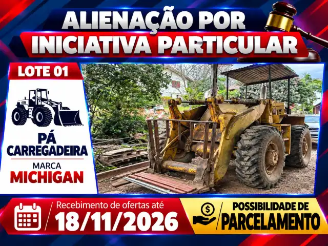 Alienação por Iniciativa Particular - Pá Carregadeira marca MICHIGAN
