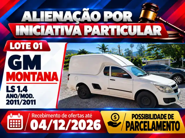 ALIENAÇÃO POR INICIATIVA PARTICULAR - GM MONTANA LS 1.4