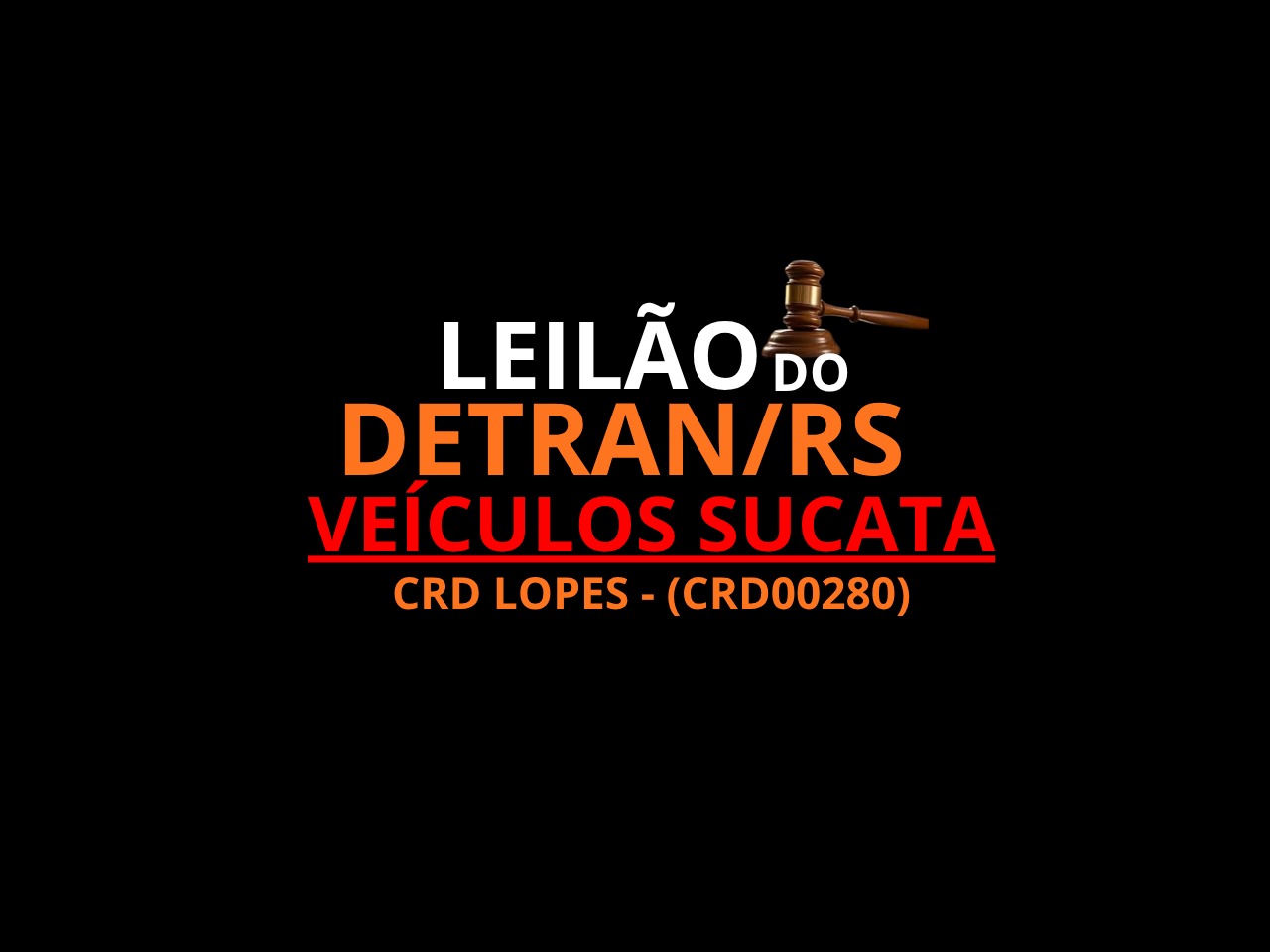 VEÍCULOS SUCATA - CRD Lopes - (CRD00280)