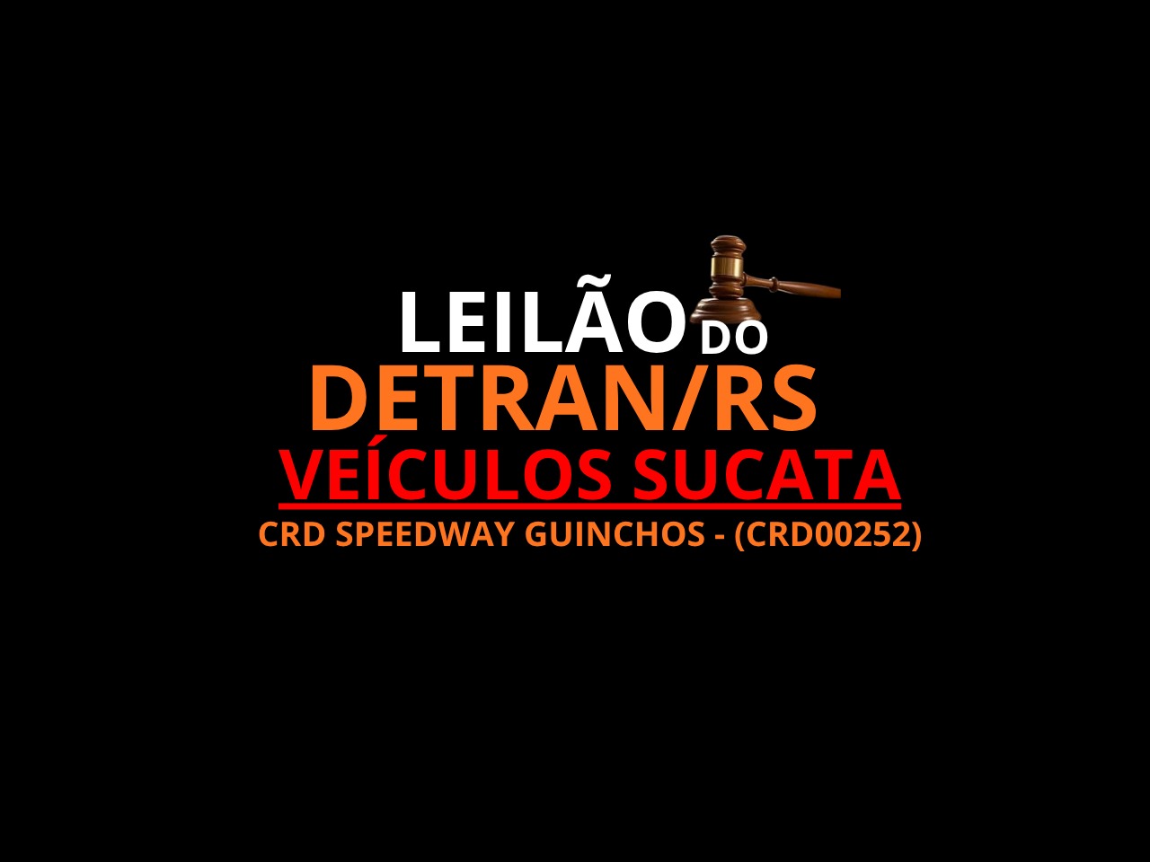 VEÍCULOS SUCATA - CRD Speedway Guinchos - (CRD00252)