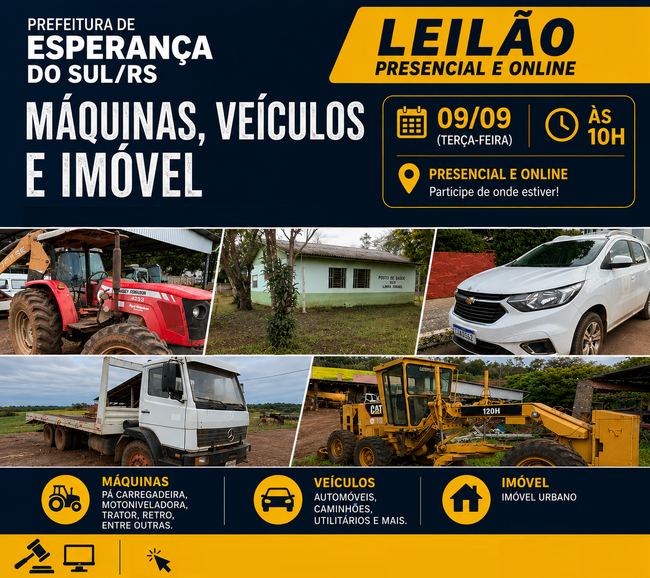 Excelente Leilão Prefeitura de Esperança do Sul/RS